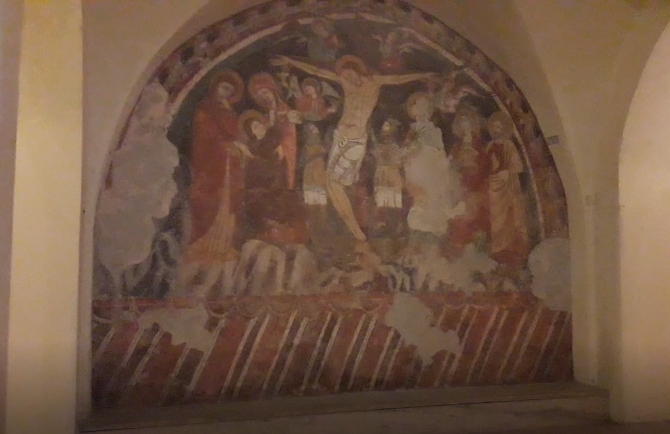 affresco navata cripta chiesa del crocifisso