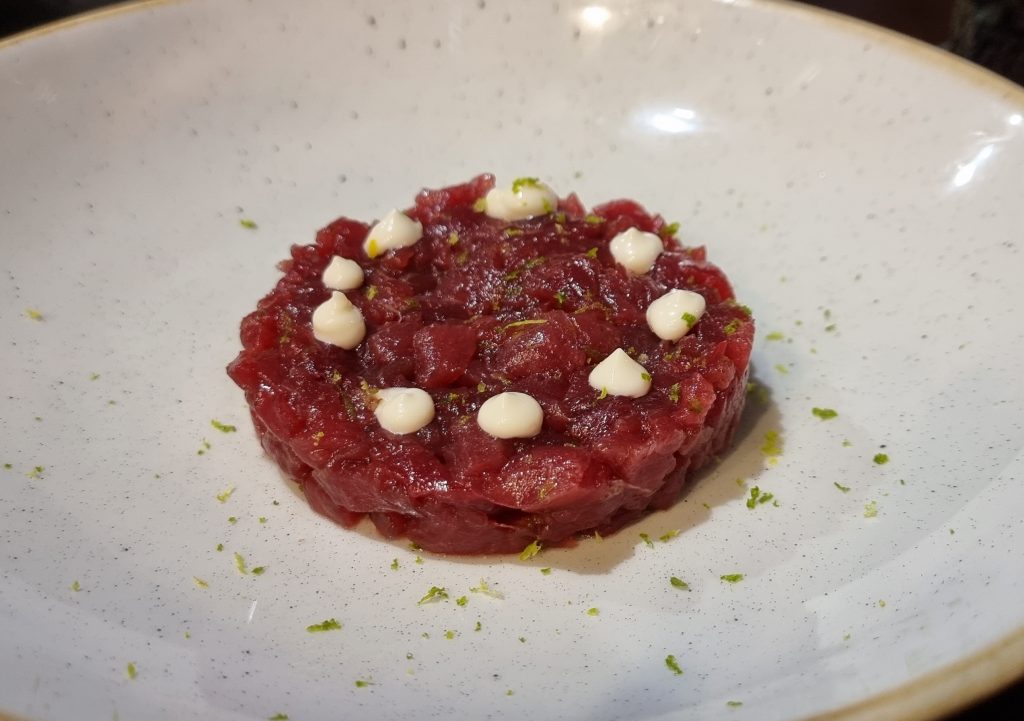 tartare di tonno pescorante o lupin